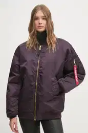 Bomber jakna MA-1 CORE WMN za ene, boja: ljubiasta, za zimu, oversize