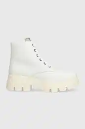 Glenarji CHUNKLY BOOT VINTANGE TONGUE enski, bela barva, YW0YW00947