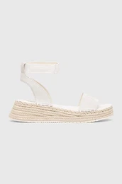 Sandali SPORTY WEDGE ROPE SU CON enski, bela barva, YW0YW00977