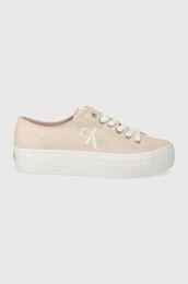 Teniske VULC FLATFORM ESSENTIAL MONO enske, roza barva, YW0YW01030