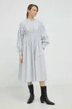 Dolg rokav Smock obleke za dame image