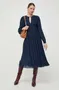 Temno Modre Plemenite Bluza Obleke image