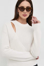 Volnen pulover enski, be barva