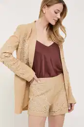 Lanene kratke hlae be barva