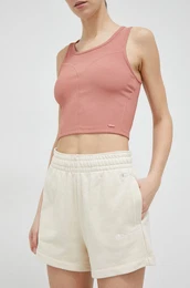 Kratke hlače ženski, bež barva