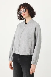 Jakna za ene, boja: siva, za prijelazno razdoblje, oversize