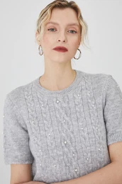 Pulover enski, siva barva