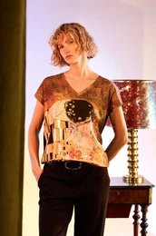 Bombana kratka majica enski, rna barva