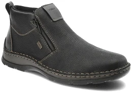 Schwarze Stiefeletten Geftterte Herrenschuhe, 43