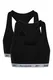 2 PACK ženskih Crop topova Reebok crni