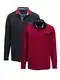 Poloshirts, 2er Pack mit kontrastfarbenem Kragen BABISTA Bordeaux/Marineblau