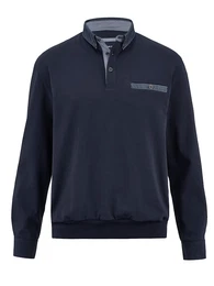 Blousonshirt aus reiner Baumwolle Marineblau