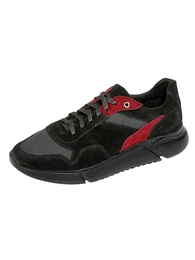 Sneaker mit Mesheinsätzen Schwarz