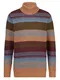Rollkragenpullover mit Schurwollanteil BABISTA Karamell/Multicolor