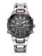 Herren-Funkuhr-Solar-Chronograph Meister Anker Silberfarben