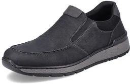 Slipper , Herren, Gr. 40, schwarz, Lederimitat, sportlich, Schuhe, mit herausnehmbarer Einlage