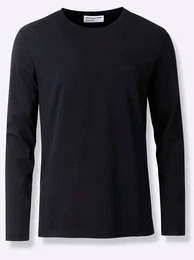 Langarmshirt CATAMARAN Freizeitshirt Gr. 56/58, grn (schwarz, khaki), Herren, 95% Baumwolle, 5% Elasthan, unifarben, Shirts