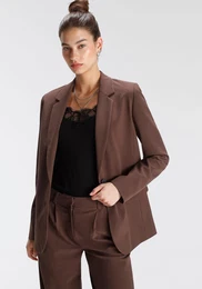 Kurzblazer Gr. 38, braun (eco braun) Damen Blazer in Trendfarbe