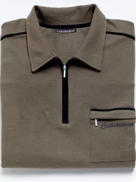 Poloshirt CATAMARAN Kurzarm-Poloshirt Gr. 44/46, grn (schilf) Herren Shirts