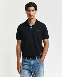 Gant Poloshirt REGULAR CONTRAST PIQUE RUGGER Dunkelblau/Schwarz/Blau/Hellblau