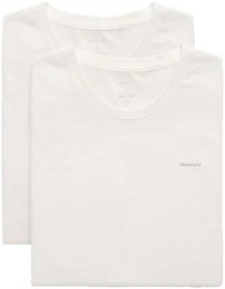 T-Shirt C-NECK T-SHIRT 2-PACK , Herren, Gr. S, wei, Jersey, Obermaterial: 100% Baumwolle, unifarben, casual, regular fit hftlang, Rundhals, Kurzarm abgesteppt, Shirts Unterhemd Multipacks, aus besonders weichem Material