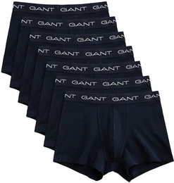Boxershorts TRUNK 7-PACK , Herren, Gr. M, blau (marine), Jersey, Obermaterial: 95% Baumwolle, 5% Elasthan, unifarben, bequem, Unterhosen, mit elastischem Logobund