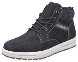 Winterboots , Herren, Gr. 44, schwarz (schwarz, grau), Lederimitat, Textil, sportlich, Schuhe, mit Warmfutter, Topseller