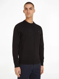 Rundhalspullover 1985 CREW NECK SWEATER , Herren, Gr. XL, schwarz, Strick, Obermaterial: 81% Baumwolle, 19% Polyester, casual, Rundhals, Langarm Bndchen, Pullover