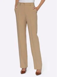 Marlene-Hose Gr. 36, Normalgren, braun (camel) Damen Hosen