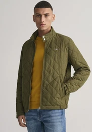 Steppjacke QUILTED WINDCHEATER , Herren, Gr. L, grn (juniper grn), Web, Obermaterial: 100% Polyester, Rautenmuster, casual, regular fit hftlang, hoch geschlossener Ausschnitt, Langarm Manschette mit Druckknopf, Jacken, mit Rautensteppung