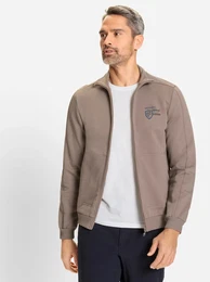Sweatjacke CATAMARAN Gr. 64/66, grau (taupe) Herren Sweatjacken