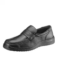Slipper CLASSIC Gr. 41, schwarz, Herren, Glattleder, Schuhe
