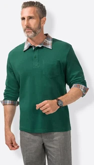 Witt Langarm-Poloshirt grn/moosgrn