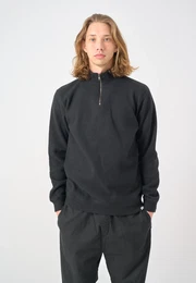Strickpullover Noitch Gr. S, schwarz Herren Pullover mit gebondeter Jersey-Innenseite