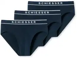 Rioslip SCHIESSER 95/5 , Herren, Gr. 7 (XL), blau (803, dunkelblau), Single Jersey, Obermaterial: 95% Baumwolle, 5% Elasthan, unifarben, krpernah, Unterhosen, mit sportlichem Webgummibund mit kontraststarken SCHIESSER-Logo