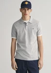 GANT Herren Poloshirt SLIM SHIELD PIQUE POLO grau melange