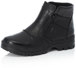 Winterstiefelette Gr. 46, schwarz Herren Schuhe Winterboots mit TEX und ausklappbaren Spikes an der Laufsohle