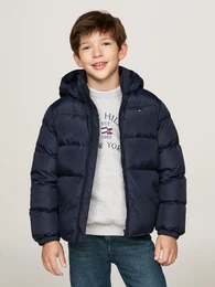 Steppjacke ESSENTIAL JACKET Gr. 7 (122), blau (desert sky) Jungen Jacken mit Logo-Patch