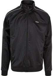 Allwetterjacke Herren JM224-023-01 Script Logo Neoprene Trackjacket , Herren, Gr. XL, schwarz-wei (schwarz, wei), 100% Polyester, unifarben, casual, normal, amerikanischer Ausschnitt, Langarm, Jacken
