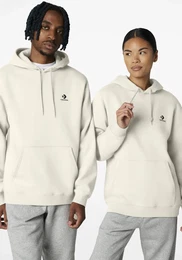 Kapuzensweatshirt EMBROIDERED STAR CHEVRON BRUSHED BACK FLEECE HOODIE , Herren, Gr. XL, beige (natur), angeraute Sweatware, Obermaterial: 80% Baumwolle, 20% Polyester, sportlich, Langarm Rippbndchen, Sweatshirts, Unisex