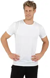 T-Shirt COOLMAX Sport T-Shirt , Herren, Gr. XL, wei, 100% Polyester (recycelt), sportlich, Halbarm, Shirts