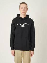 Kapuzensweatshirt Mowe , Herren, Gr. L, schwarz, 100% Baumwolle, bedruckt, sportlich, normal, ohne Ausschnitt, Langarm, Sweatshirts, mit Logo-Druck
