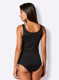 Achseltop WSCHEPUR Gr. 44/46, Normalgren, schwarz (4 stck schwarz) Damen Unterhemden