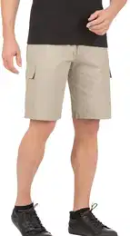 Jerseyhose Cargo-Bermuda aus 100% Baumwolle , Herren, Gr. XXL, US-Gren, beige (sand), 100% Baumwolle, sportlich, Hosen