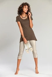 Longshirt LINEA TESINI BY Longshirt Gr. 34, braun Damen Shirts