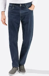 5-Pocket-Jeans CATAMARAN Gr. 27, Unterbauchgren, blau (dunkelblau), Herren, 86% Baumwolle, 13% Polyester, 1% Elasthan, unifarben, Jeans