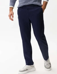 Chinohose Style FABIO IN , Herren, Gr. 36, Lnge 30, blau (sea), 68% Baumwolle, 30% Lyocell, 2% Elasthan, Hosen