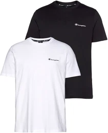 T-Shirt , Herren, Gr. 4XL (58), schwarz-wei (wei, schwarz), Obermaterial: 100% Baumwolle, sportlich, Basic hftlang, Rundhals, Kurzarm, Shirts