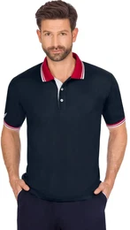Poloshirt Poloshirt aus Coolmax Material , Herren, Gr. L, blau (navy), 100% Polyester (recycelt), sportlich, Kurzarm, Shirts