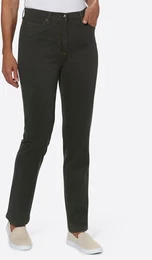 5-Pocket-Jeans CASUAL LOOKS Gr. 80, Langgren, grn (khaki), Damen, 98% Baumwolle, 2% Elasthan, unifarben, Jeans
